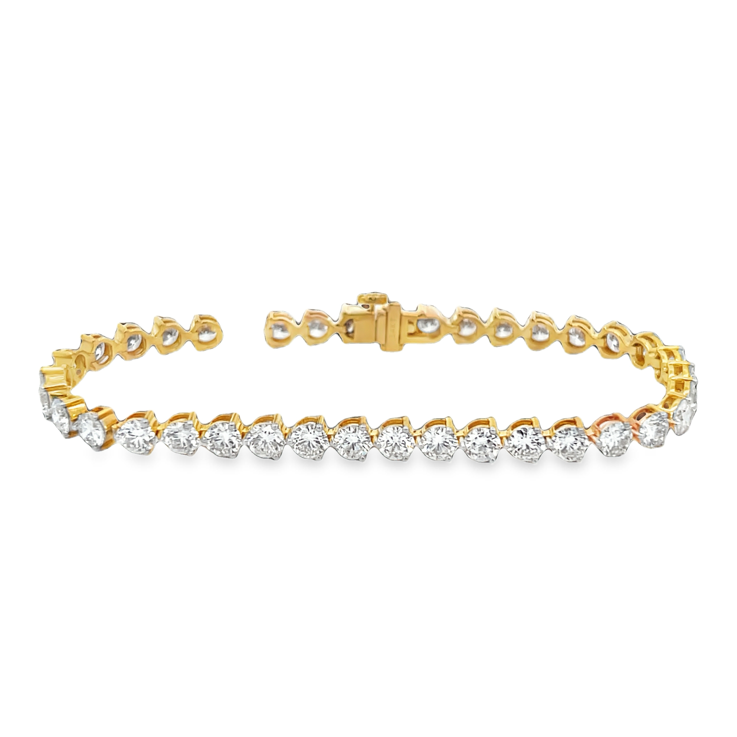 Yellow Gold Tennis Bracelet