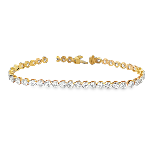 Yellow Gold Tennis Bracelet