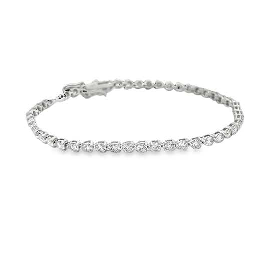 White Gold Tennis Bracelet