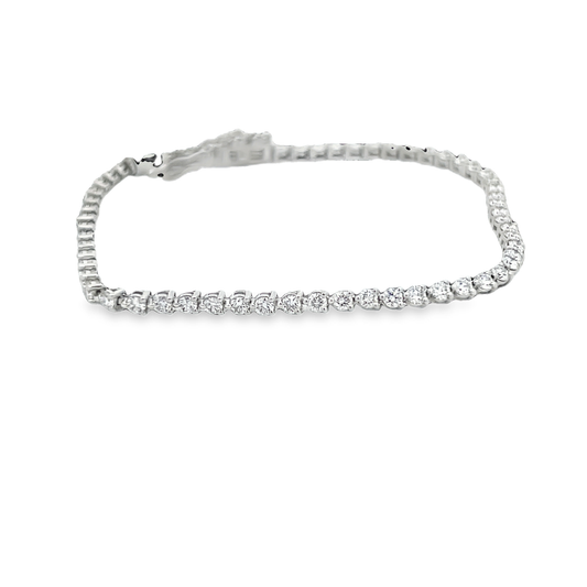 White Gold Tennis Bracelet