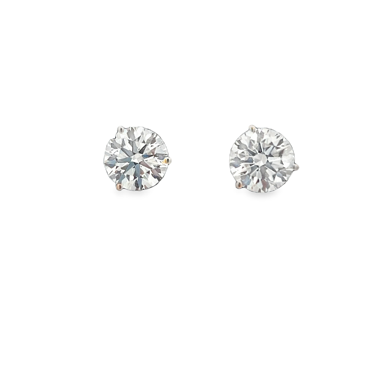 Yellow Gold Diamond Studs 2.51ct