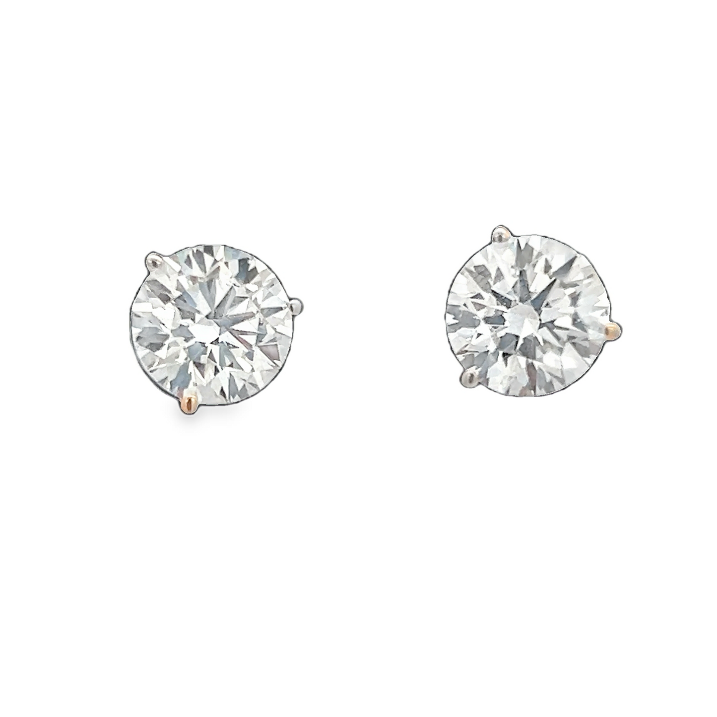 Yellow Gold Diamond Studs 2.09ct