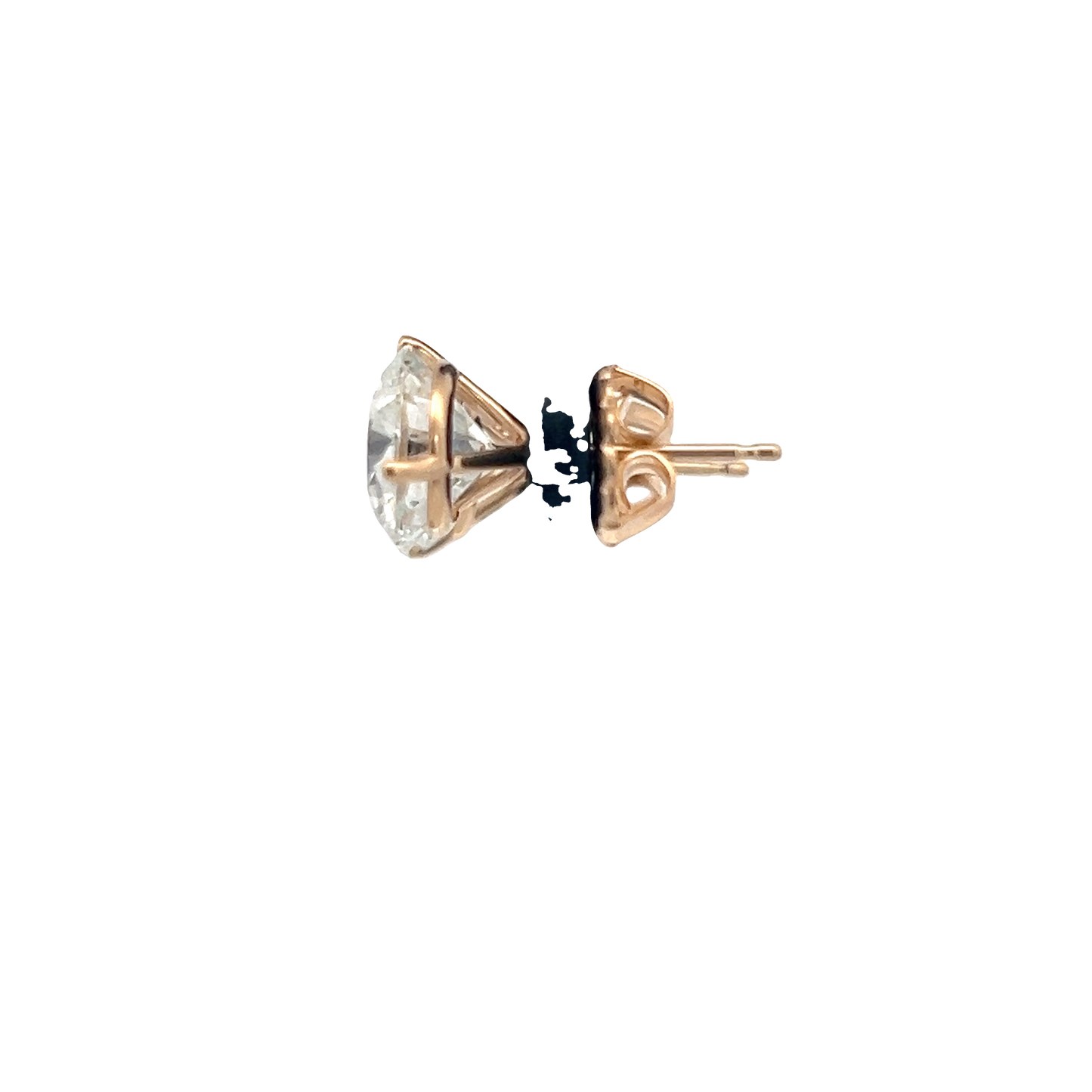 Yellow Gold Diamond Studs 2.09ct