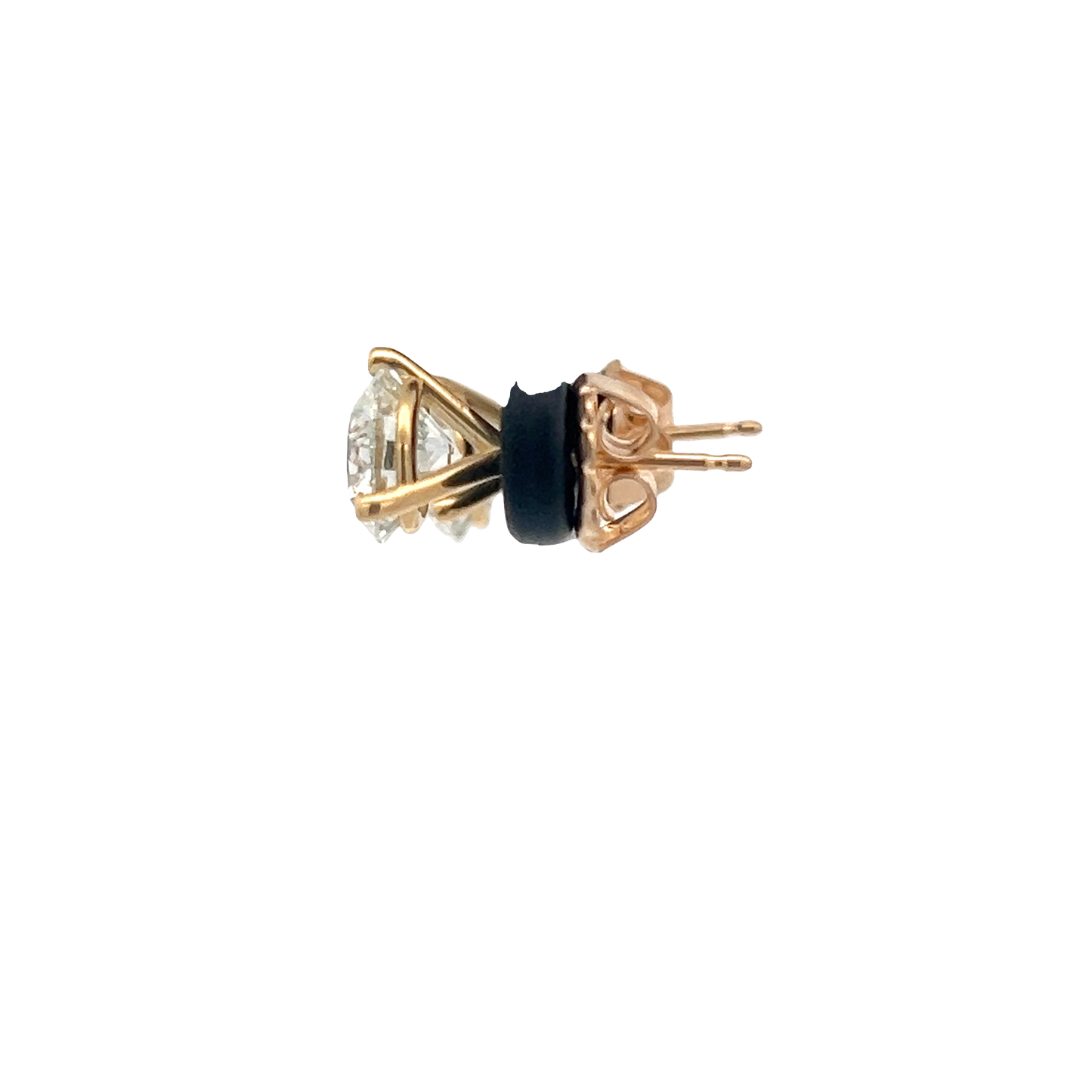 Yellow Gold Stud Earrings 1.28ct