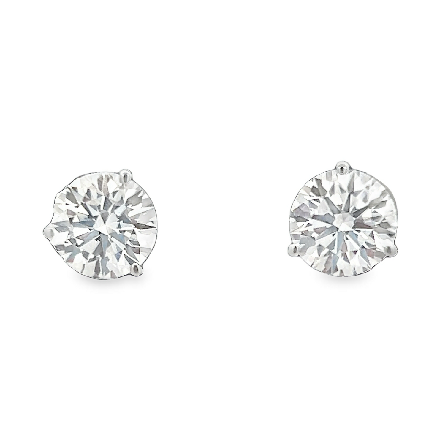 White Gold Diamond Studs 1.59ct