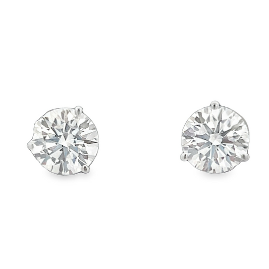 White Gold Diamond Studs 1.59ct