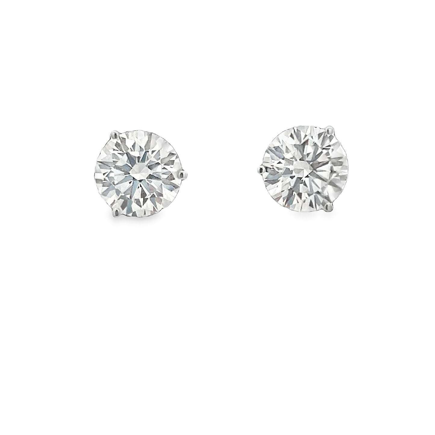 White Gold Diamond Studs 2.51ct