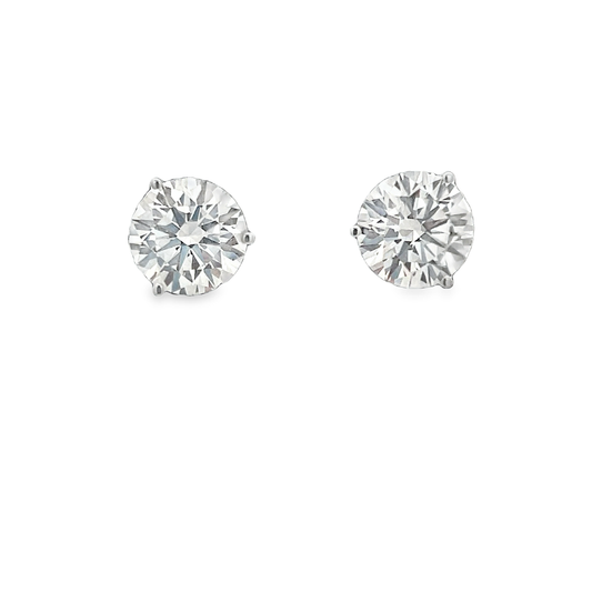 White Gold Diamond Studs 2.51ct