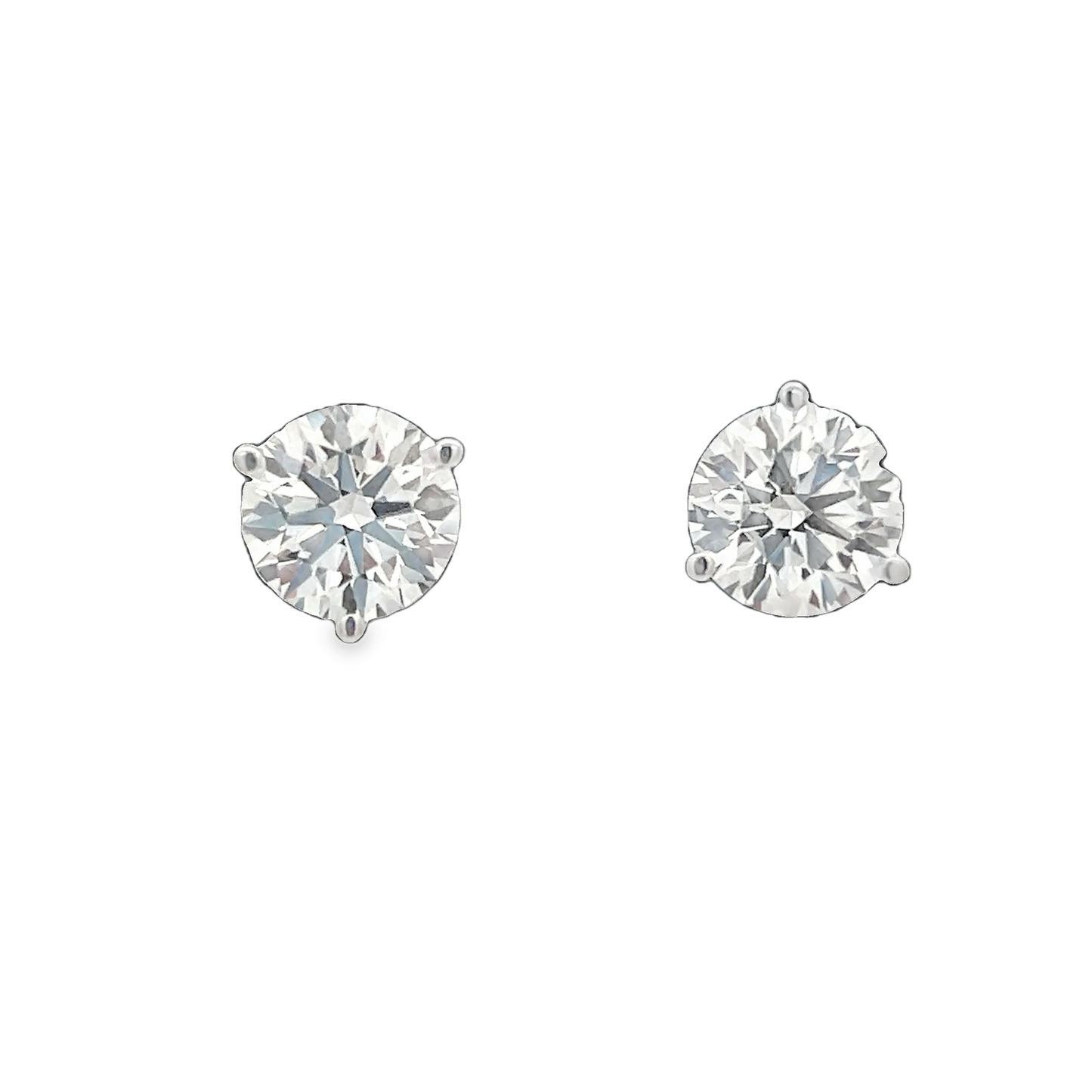 White Gold Diamond Studs 2.08ct