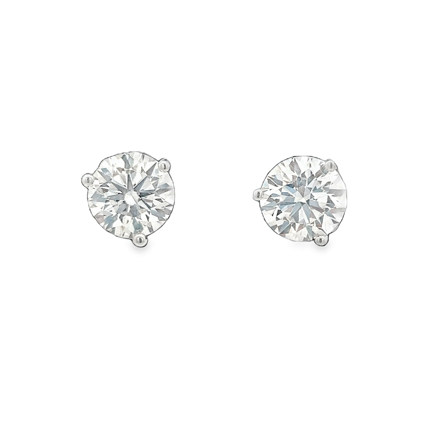 White Gold Diamond Studs 2.01ct