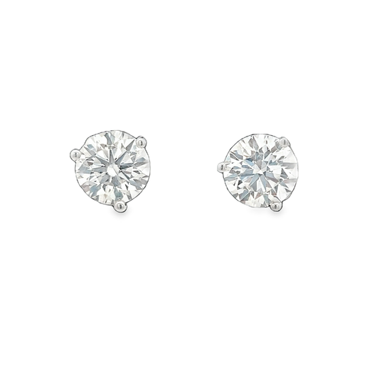 White Gold Diamond Studs 2.01ct