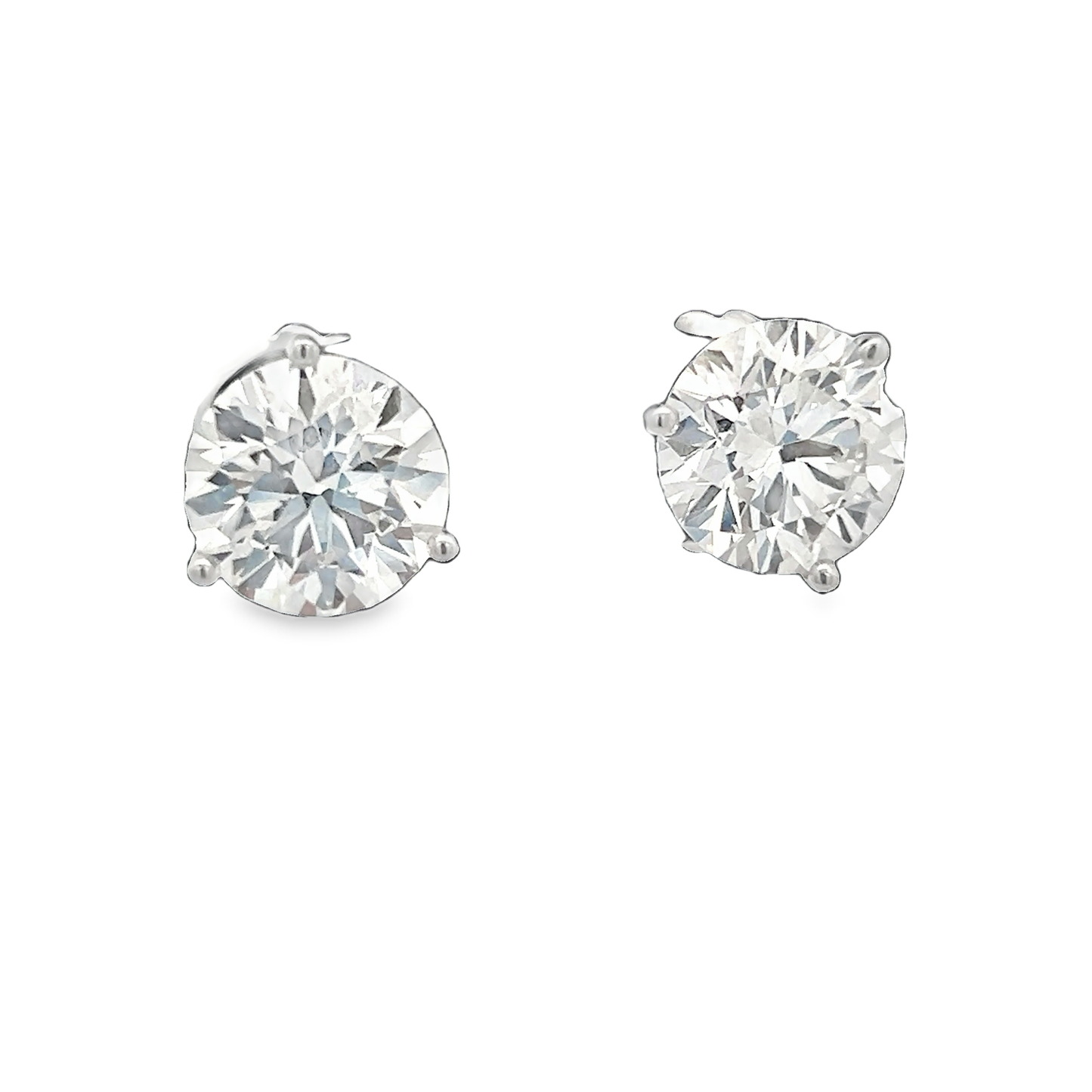 White Gold Diamond Studs 3.26ct