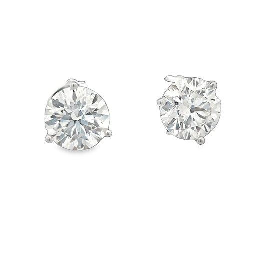 White Gold Diamond Studs 3.26ct