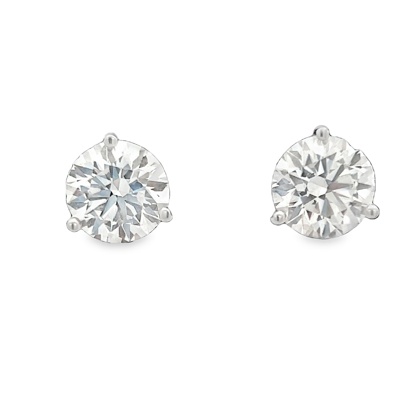 White Gold Diamond Studs 4.86tw