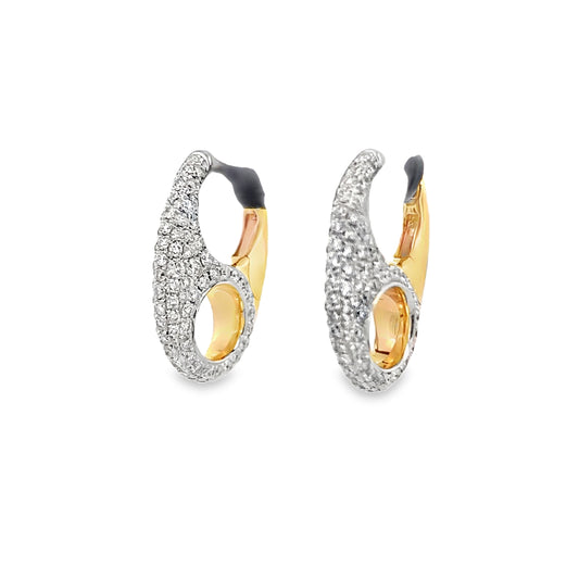 Diamond Gucci Link Earrings