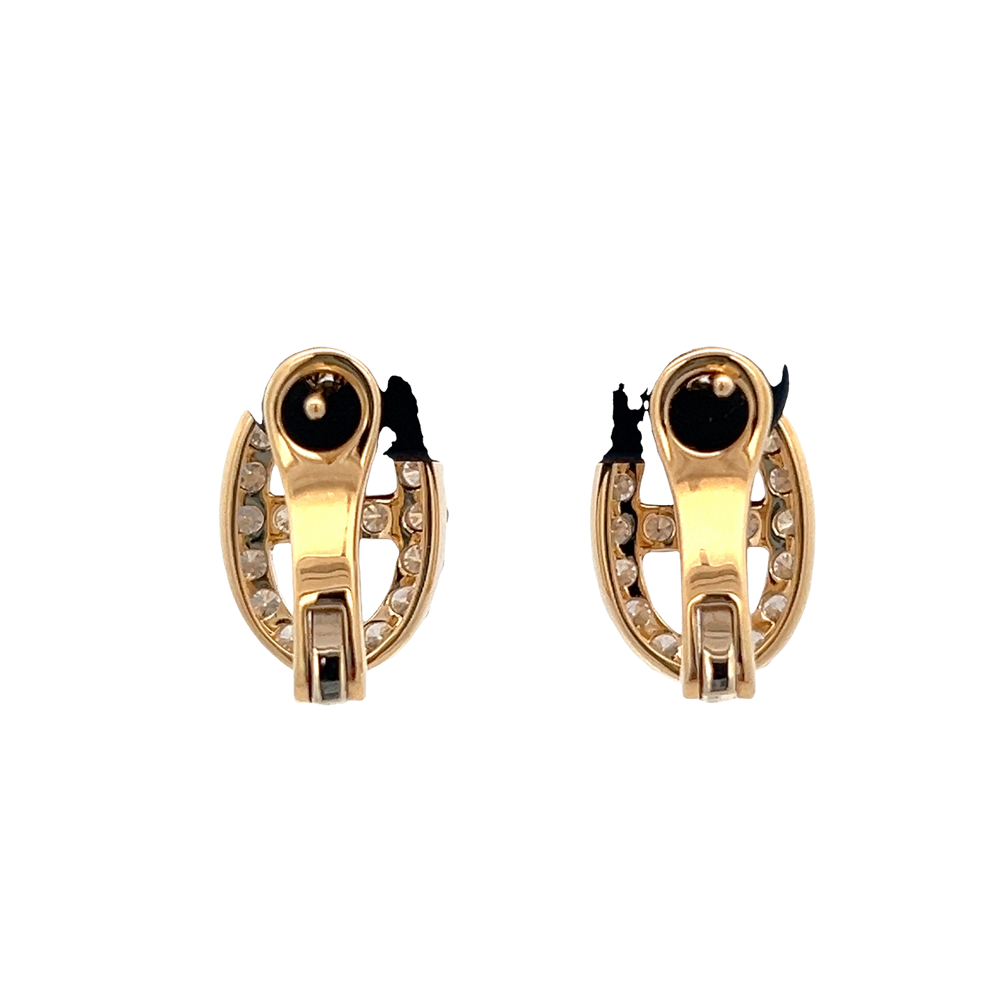 Diamond Link Stud Earrings