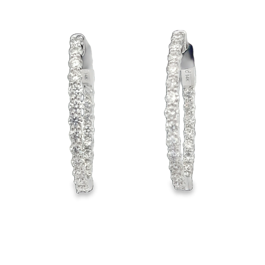 Insideout Oval Hoop Earrings