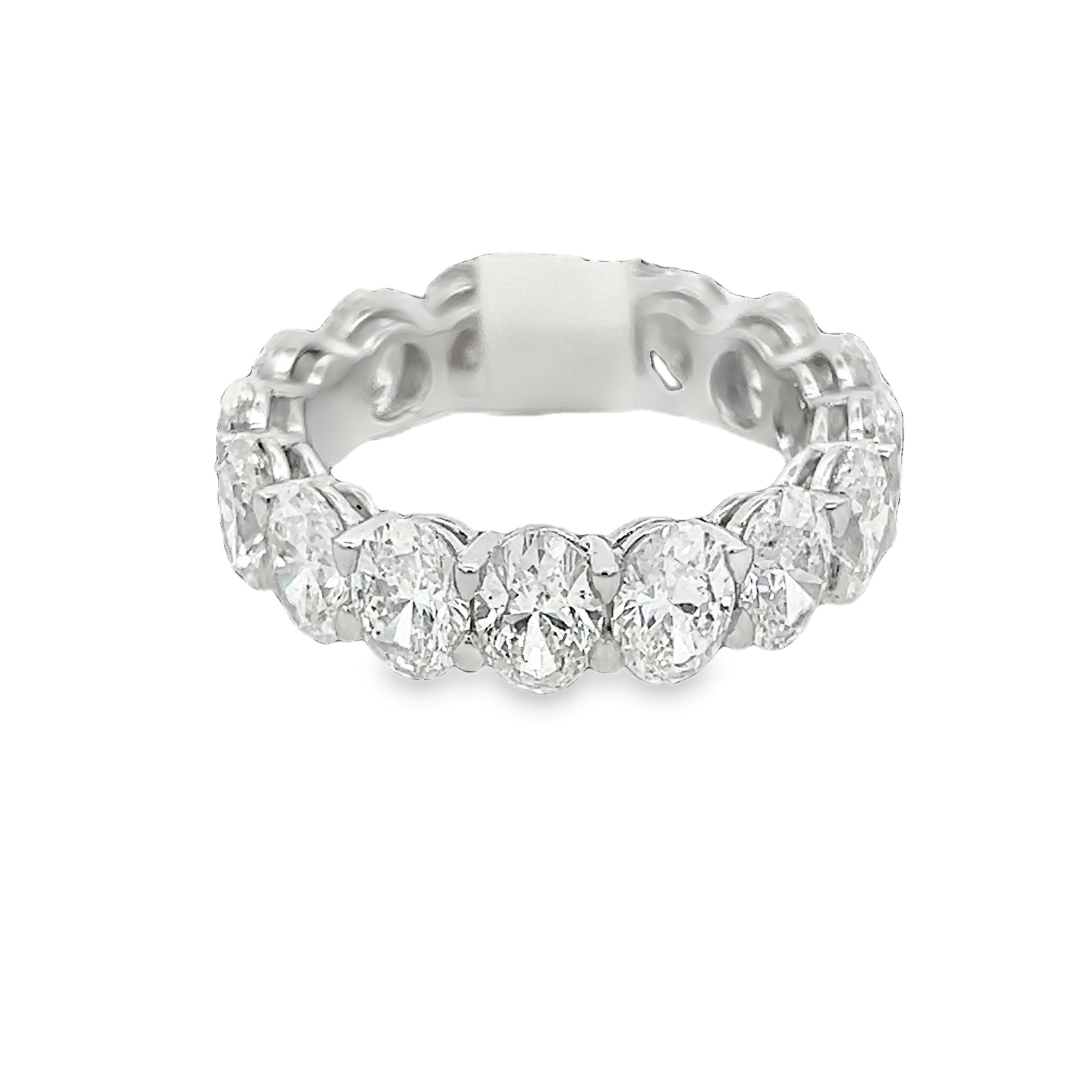 Eternity Wedding Band with Oval Diamonds – Yanina-Co Jewelry