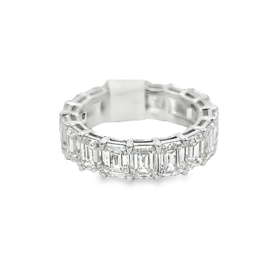 Eternity Wedding Band with Emerald Diamonds