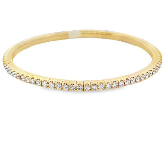 Yellow Stretchy Tennis Bracelet