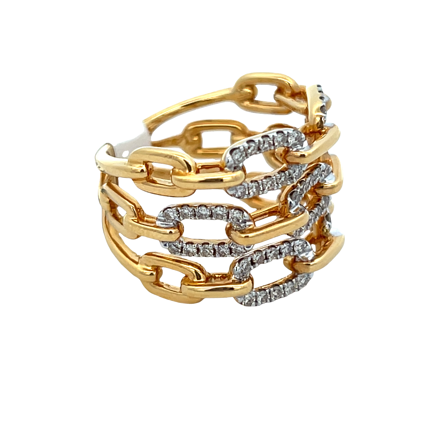 3 Row Link Fashion Ring