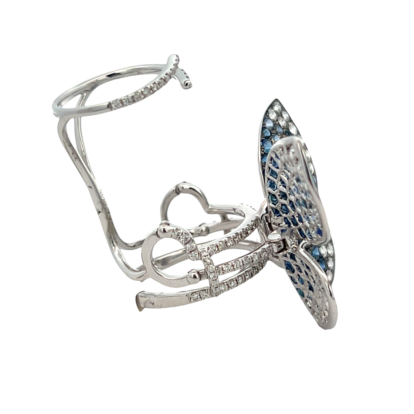 Sapphire Butterfly Fashion Ring