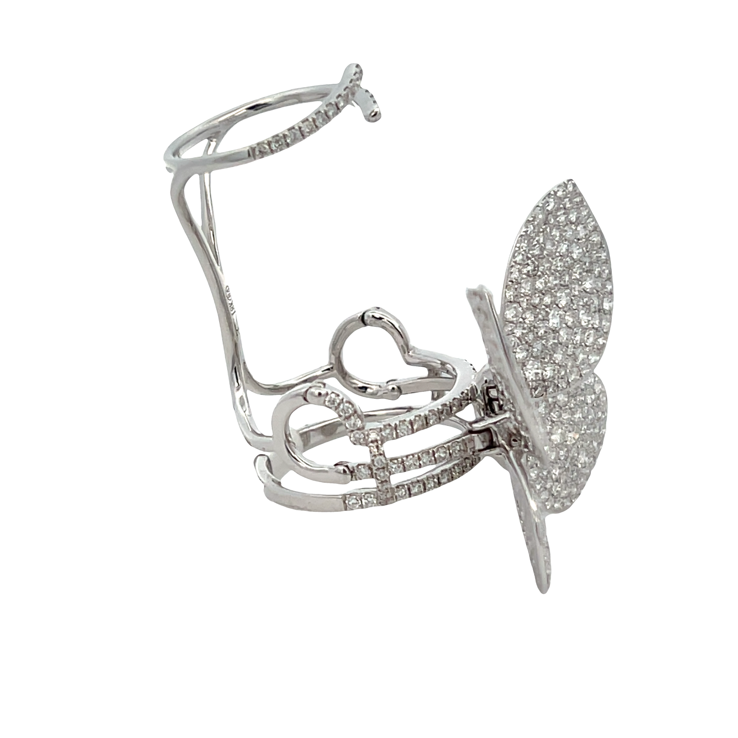 White Butterfly Fashion Ring