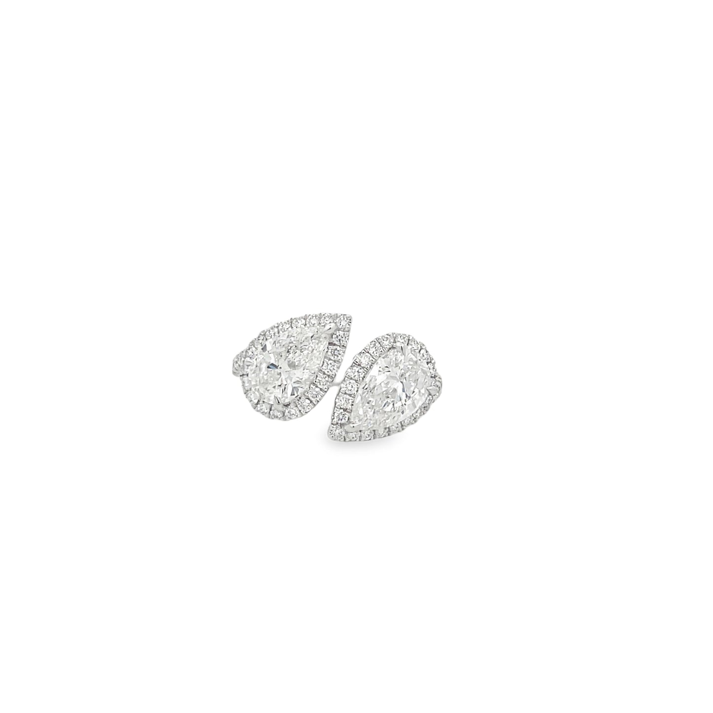 14Kt WG Pear Diamond Fashion Ring