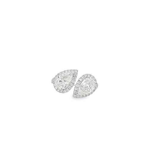 14Kt WG Pear Diamond Fashion Ring