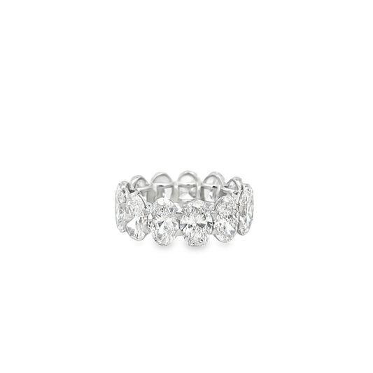 14Kt Oval Eternity Band Wedding Band