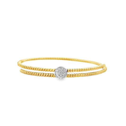 18Kt Bypass Diamond Bracelet