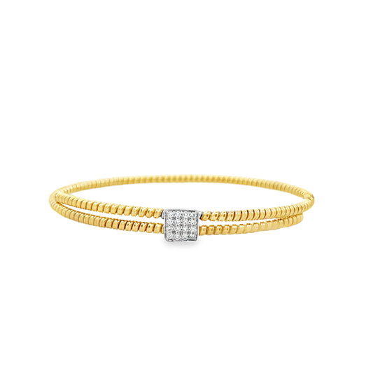 18Kt Bypass Diamond Bracelet