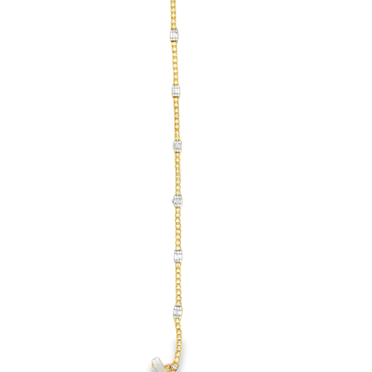 Y&W 14Kt Emerald Tennis Bracelet