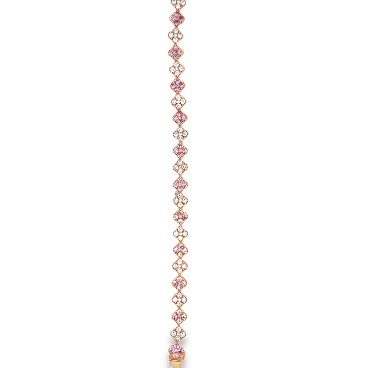 Rosé 18Kt Pink Clover Bracelet
