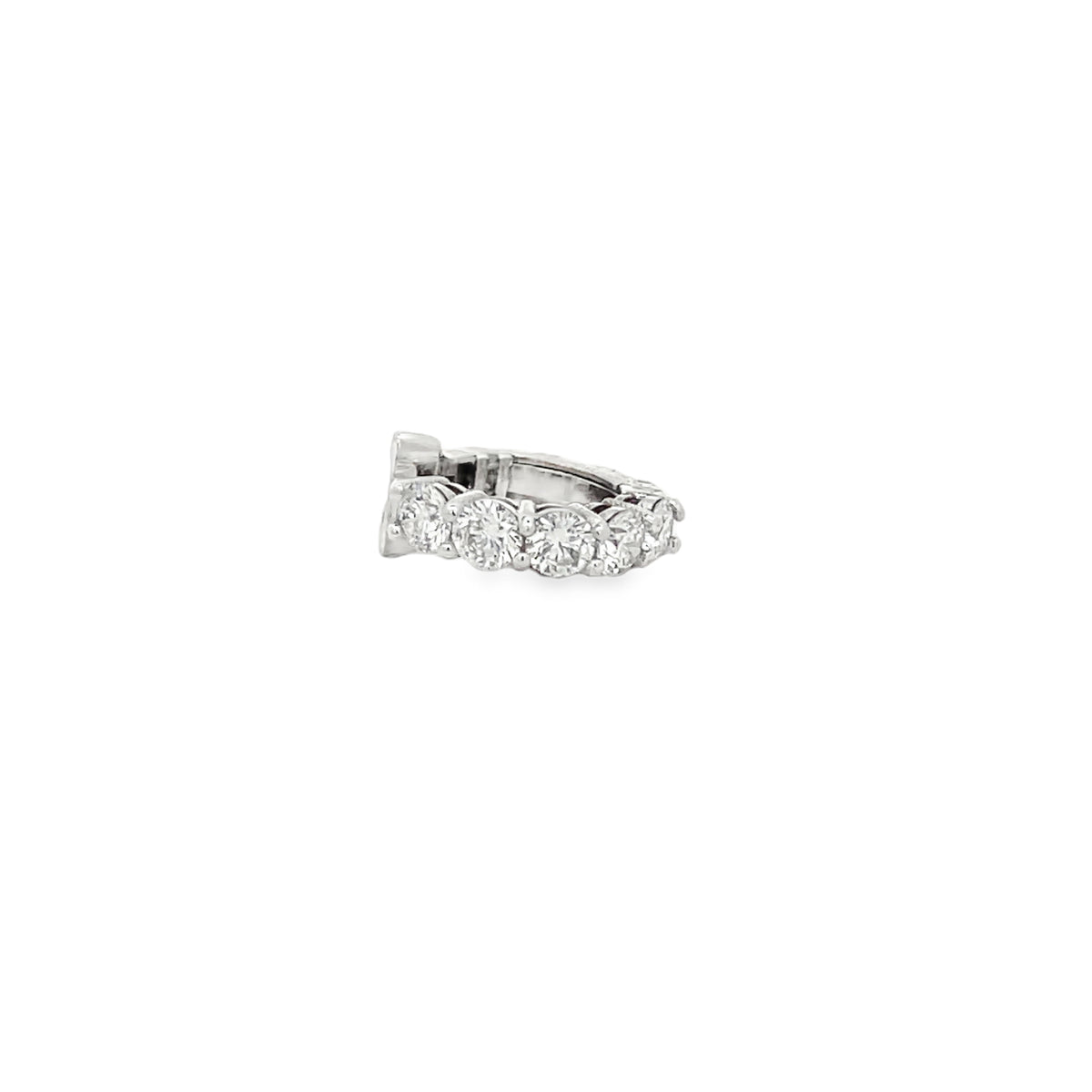 White 14Kt Diamond Ear Cuff
