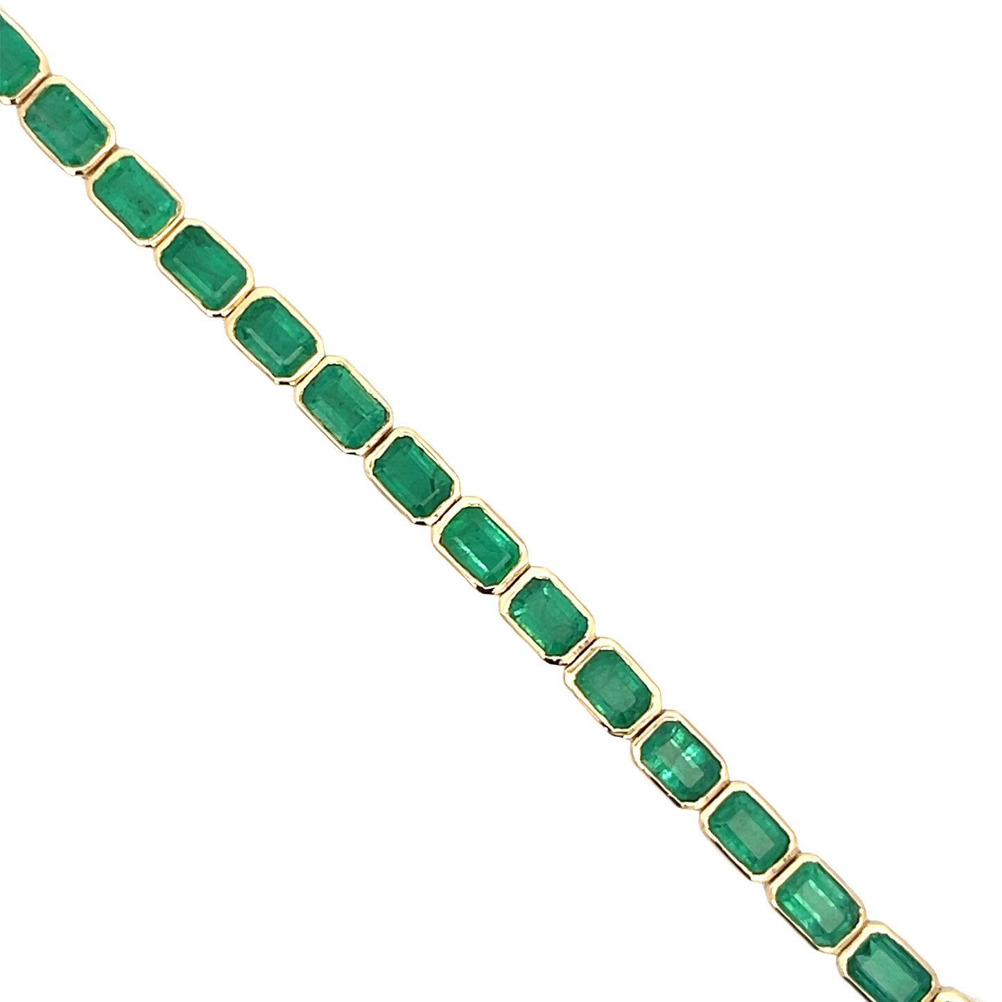 Bezeled Emerald Bracelet