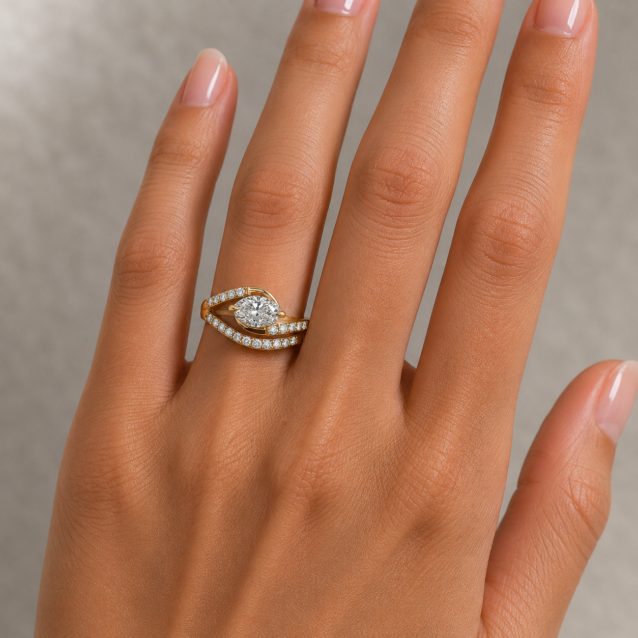 14Kt YG Diamond Fashion Ring