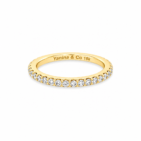 18Kt Gold Diamond Eternity Guard