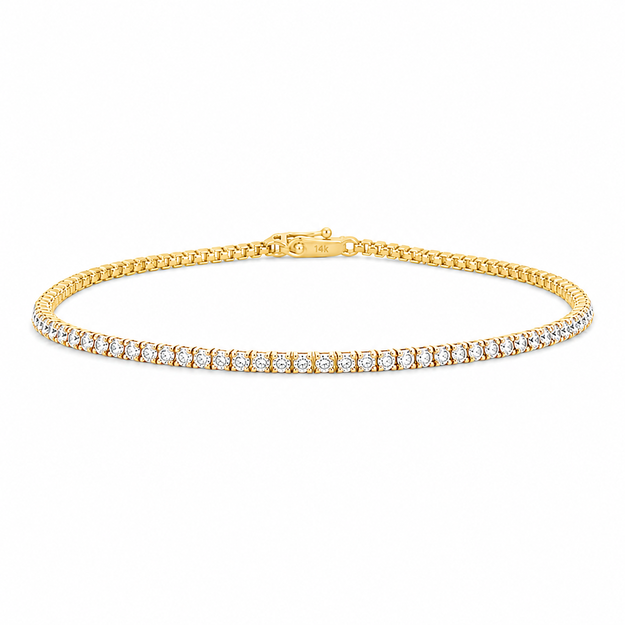 14Kt Gold Tennis Bracelet