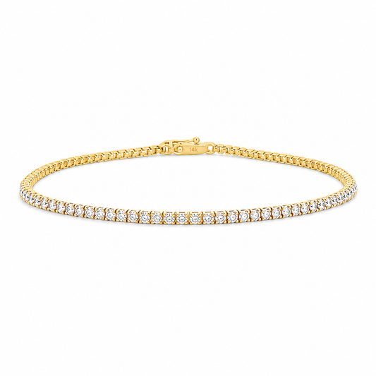 14Kt Gold Tennis Bracelet
