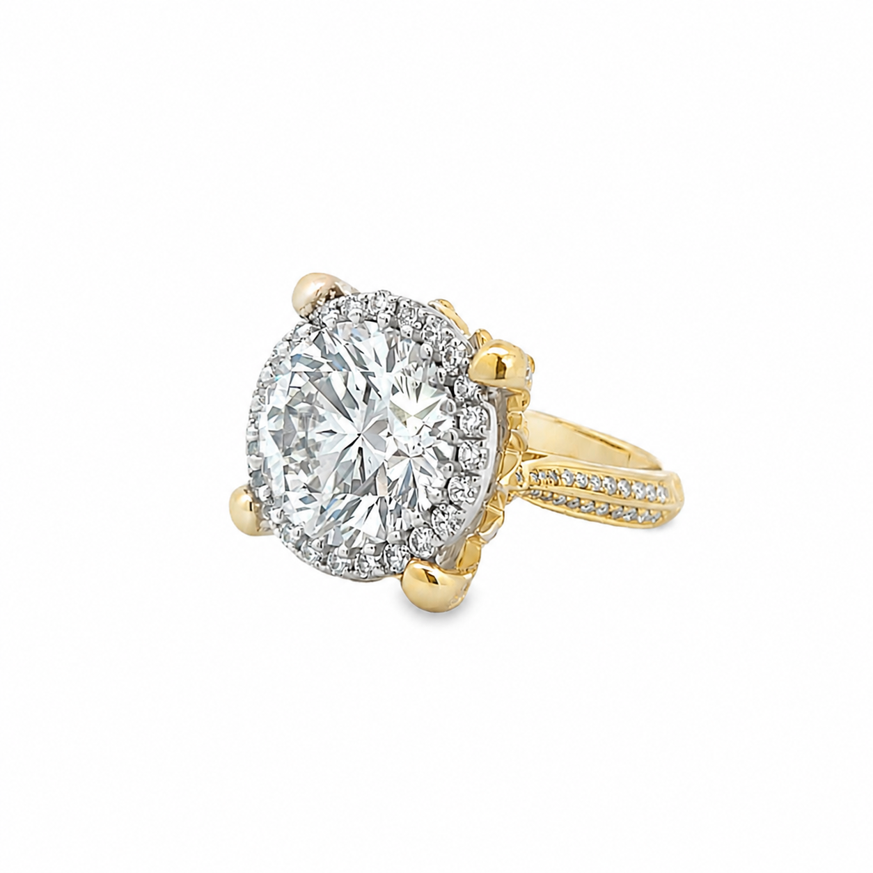 18Kt Tulip Halo Fashion Ring