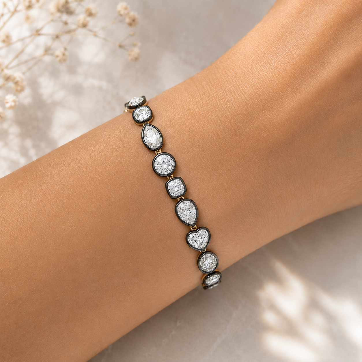 14Kt Diamond Geogian Bracelet
