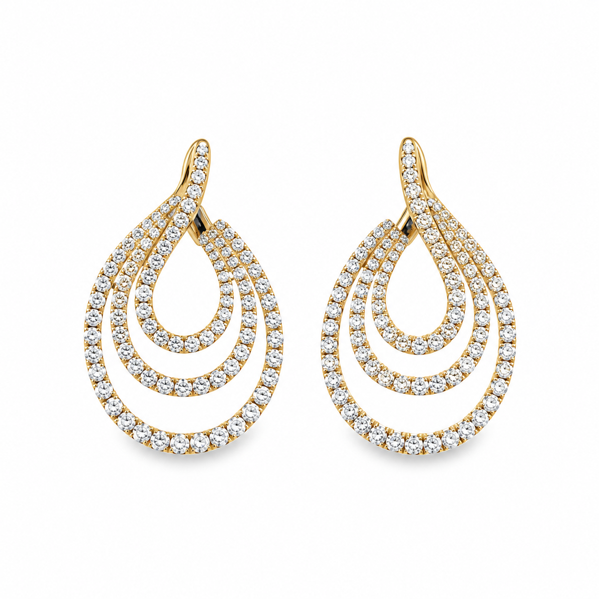 18Kt Diamond Wrap Earrings