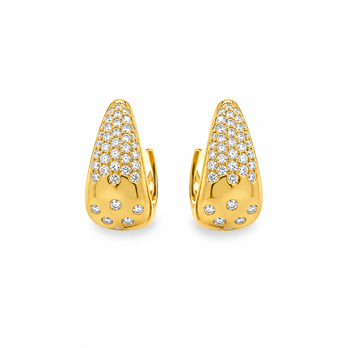 18Kt Diamond Huggy Earrings