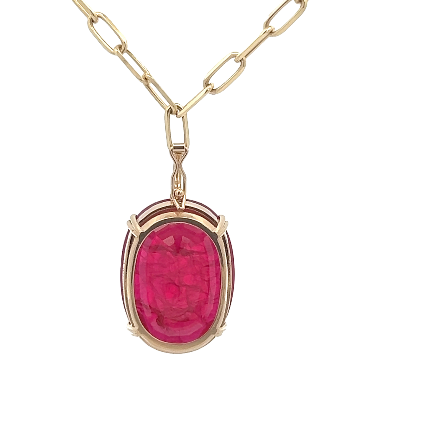 Ruby Pendant Necklace