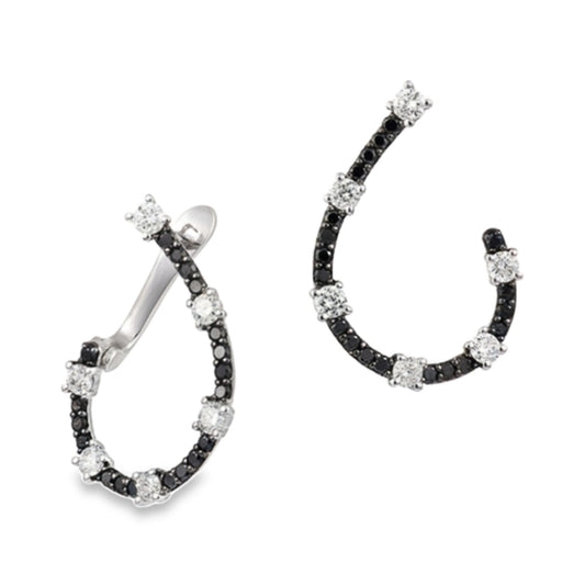 Black Diamond Wrap Earrings