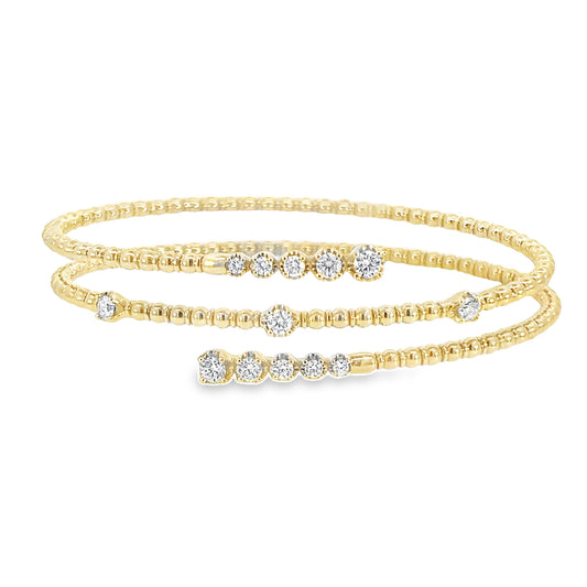 Caviar Bead Wrap Bracelet