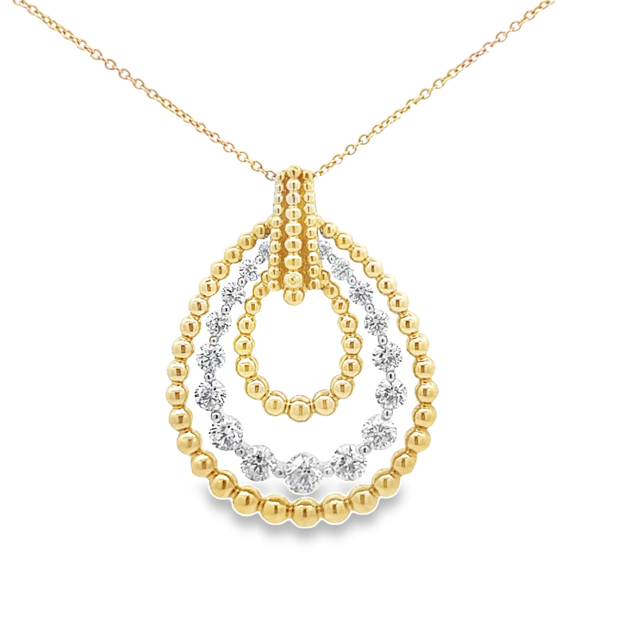 Caviar Pear Shape Necklace