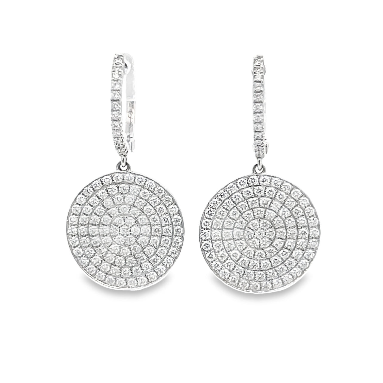 Diamond Discs Earrings