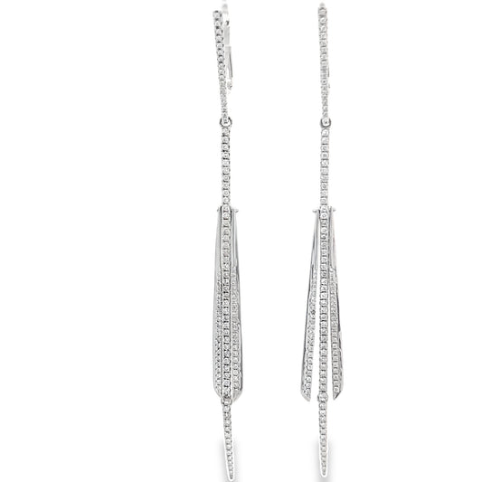 Triple Bar Diamond Earrings